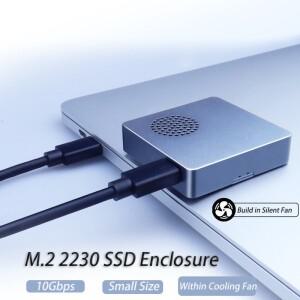 2230 M.2 SSD 인클로저 NVMe 케이스 10Gbps M.2-USB Type-C CNC 알루미늄 노트북 컴퓨터 게임 카메라용 냉