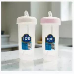 세척 편한 빨대컵 식품용 실리콘 양손컵 불컵 물병 300ml 대량