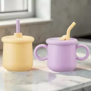 아기 첫 빨대컵 드링킹컵 머그 와우컵 스파우트 물통 스텐