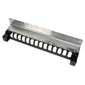 마이티 제품 24인치 볼트 온 트레일러 체인 홀더, 파우더 코팅 미러 마감 스틸 - 하중 바인더용 헤비 듀티 트레일러 캡 랙 체인 행거 - 최대 14개의 체인 또는 바인더 보관 가능