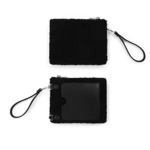 클러치 양털 미니 크로스백 뽀글이 가방 블랙 숄더백