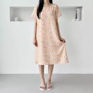 이쁘다요 포포면 컬러 반팔 원피스 WFLMPLE