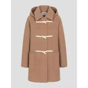 [국내정품] 빈폴 BEANPOLE LADIES 더플 미디엄 코트 - 옐로이시 브라운 2538821