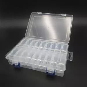 18개 개별케이스 플라스틱 투명소품케이스 비즈보관함 소품케이스