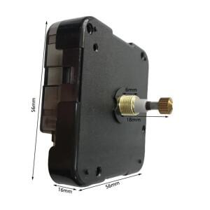 벽시계 메커니즘 석영 운동 큰 공예 I-축 키트 수리 부품 와셔 너트로 교체 12888