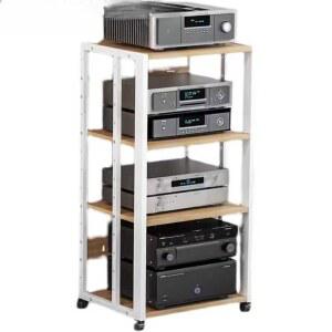 오디오장식장 랙 선반 게임기 5단C형 우퍼 화이트 월넛 다이 거치대