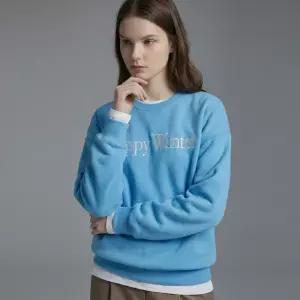 국산 라운드 양기모 해피자수 맨투맨 티셔츠 MYC-WSH-21012-소라