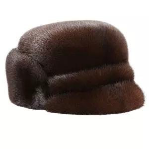남자 비니 방한모 노인 중년 러시아 밍크모자 군밤모자