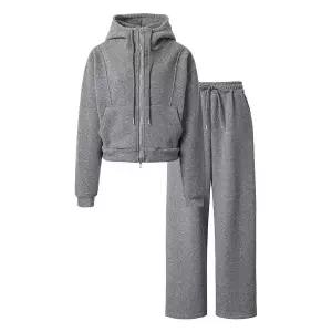 [롯데백화점]르샵. 투웨이 후드 집업 밴딩 팬츠 융기모 셋업 (NO4OW009L0)