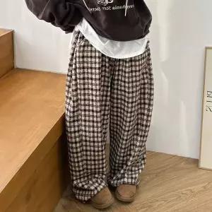 [하프클럽/나야홍]빅사이즈 601 보들올체크조거팬츠 DGBV983