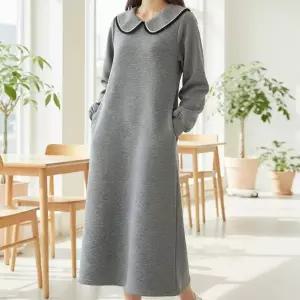 [하프클럽/나야홍]빅사이즈 601 꽃잎카라주머니원피스 DSMV765