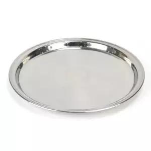 스텐 쟁반 카페 트레이 원형 쟁반 서빙 쟁반 30.5CM
