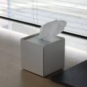 띵디자인 thing 미니 각티슈 케이스 정사각 커버 휴지각 휴지곽 곽티슈 고급 금속 메탈 - 정사각형 3색상 2