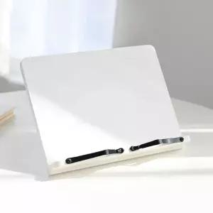 쿨로하 화이트 독서대 6단 각도조절 북스탠드 휴대용