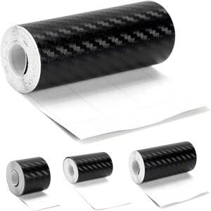 자동차 문짝 엣지 가드 보호대 블랙 방수 3D 카본 충돌 방지 필름 카본지 스크래치 커버 스트립 랩핑지 래핑 스티커