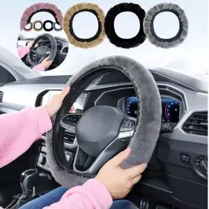 (제스트)4컬러 자동차용품 겨울용 핸들커버 소프트 따뜻한