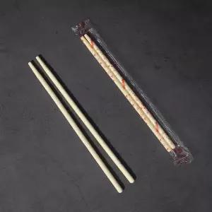 일회용젓가락 나무젓가락 레드 OPP 175mm 둥근 3000개