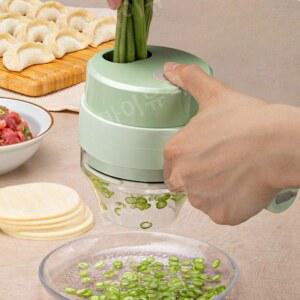 파절기 미니 전동 채썰기 2세대 800mA 다지기 대파 분쇄 국밥 채써는기계 네트