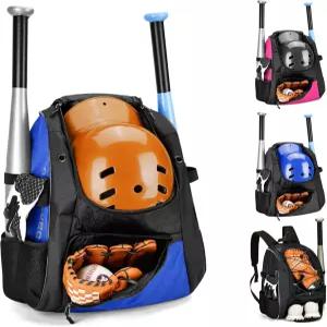 데어쿠쿠 유소년 야구 백팩 소년 및 용 소프트볼 가방 통기성 티볼 장비