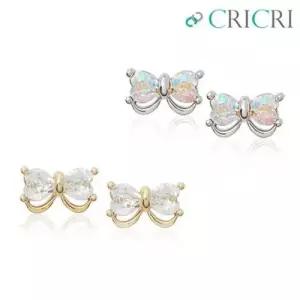 CRICRI 스와로브스키 크리스탈 제작 봉봉 은침귀걸이 W135748