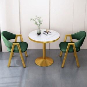 샤크팡 식탁과 응접테이블 2인 공간활용 원목 의자 티테이블세트 라탄