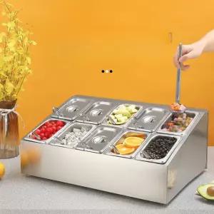 토핑냉장고 샐러드바 뷔페냉장고 식재료 반찬 영업용 쇼케이스 냉장진열대 샌드위치 야채 보관함