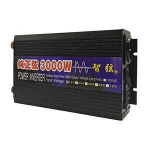샤크팡 정현파 인버터 24V 12V 차량용 순수 변압기 3000W