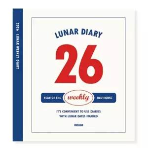 인디고 다이어리 2026 루나 음력 위클리 스케줄러 날짜형 절기 주간 네이비