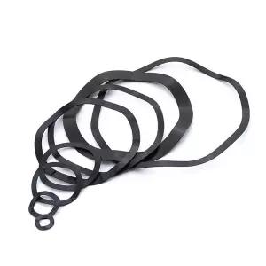 웨이브 스프링 와셔 65Mn 탄소강 3 웨이브 크레스트 블랙 개스킷 탄성 와셔 개스킷 스프링