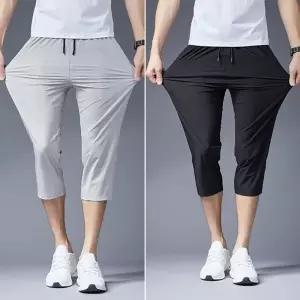 쿨링 남성용 7부 팬츠 여름용 냉감 아이스 반바지