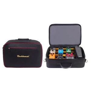 페달 보드 트레인 지퍼 휴대용 운반 효과 일렉트릭 케이스 기타 부품 다양한 보관 가방 옥스포드 천 내구성