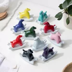 2026 붉은 말띠해 세라믹 도자기 말인형 말장식품 스웨덴 북유럽 달라호스 인형 행운의