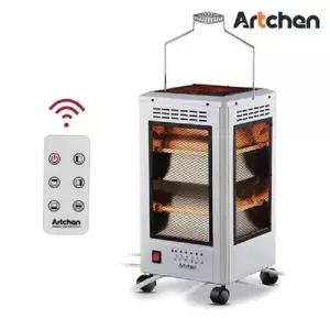 아트첸 석영관 오방난로 전기히터 난로 리모컨 AT-157HR