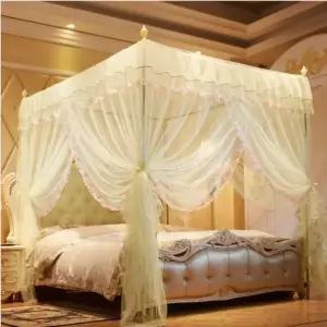 [콩심팥심]모기장 150x200cm 대형 침대 공주모기장 사각 커튼식