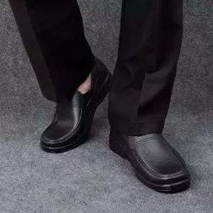 남성 빅사이즈 가죽 컴포트 블랙 로퍼 슬립온 중년신발