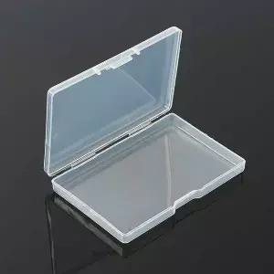 T14 포카 스티커 슬림 플라스틱 보관함 케이스 10p 세트 소형직사각통