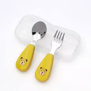 유아용 스푼 포크 세트 아기 어린이 수저 유아수저