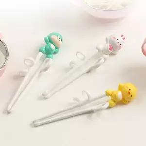 [에디슨]프렌즈 어린이 유아 교정 젓가락질 연습용 ABS 젓가락 1단계