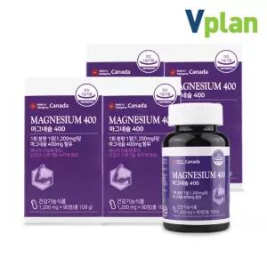 브이플랜 캐나다 산화 마그네슘 400 4병 12개월분