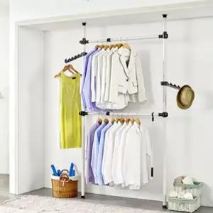 upgrade 2단 행거 38mm 고정식 스탠드 다용도 옷행거 W4EE872