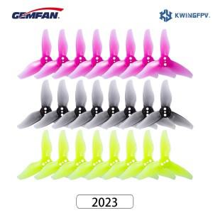 Gemfan  3-블레이드 2 인치 GEMFAN 허리케인 2x2.3 프로펠러 1105-1108 모터 RC 드론 FPV 레이싱 3 홀 12