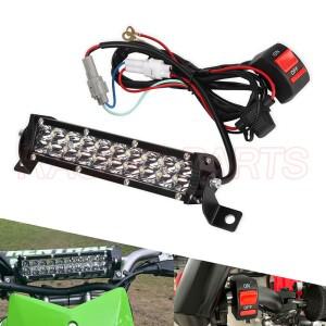 60W Motocross LED 라이트 배선 하네스 플러그 플레이 헤드 어셈블리 KLX110 CRF110 TTR110 YZ250F 먼지 자