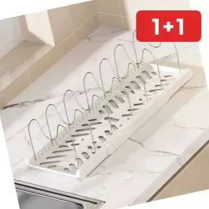 주방 정리대 냄비 후라이팬 식기 건조대 다용도 수납대 1+1