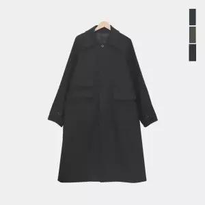 스콰즈 남성 겨울 울혼방 발마칸 롱코트 SAZ001