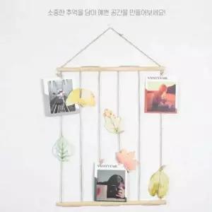 벽인테리어 IRG030R2 행거 우드 포토 신혼집인테리어소품 작은