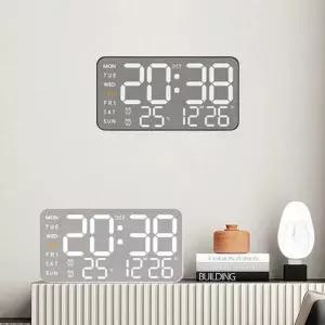 LED ZJA934D8 벽시계 탁상용시계 날짜 요일 알람 밝기조절 집들이 거실 인테리어 어댑터 포함
