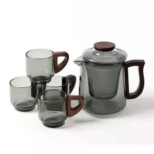 내열유리 티포트 찻잔세트 홍차티세트 유리찻잔 내열유리다관