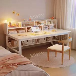학생 책장 선반 따뜻한 사무실 책상상부장 겸 화이트 서재 가정용 침실