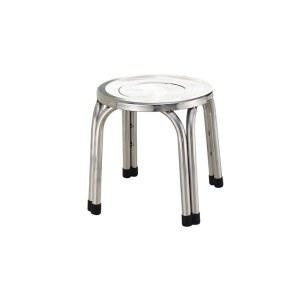 등받이 없는 원형 스탠의자 브라운우드 블랙 둥근의자 미드센츄리의자 낮은 낮은의자