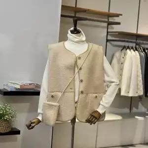 [반에이크]VB5ZVTM301Y_양털 조끼 가방 SET